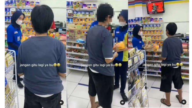 Ibu-ibu Kepergok Mencuri, Respon Pegawai Minimarket Tuai Pujian Netizen